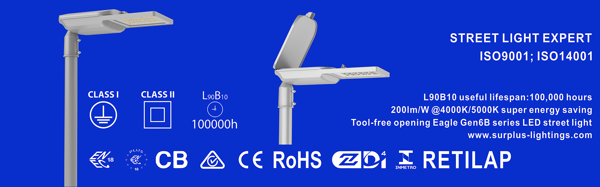 jakość Światło uliczne Eagle Gen4 195lm/W ENEC ENEC+ CB SAA Zhaga-D4i Fabryka